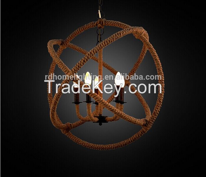 Popular contemporary rope chandelier