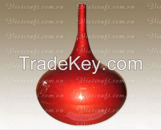 lacquer vase handmade in Vietnam bee color 