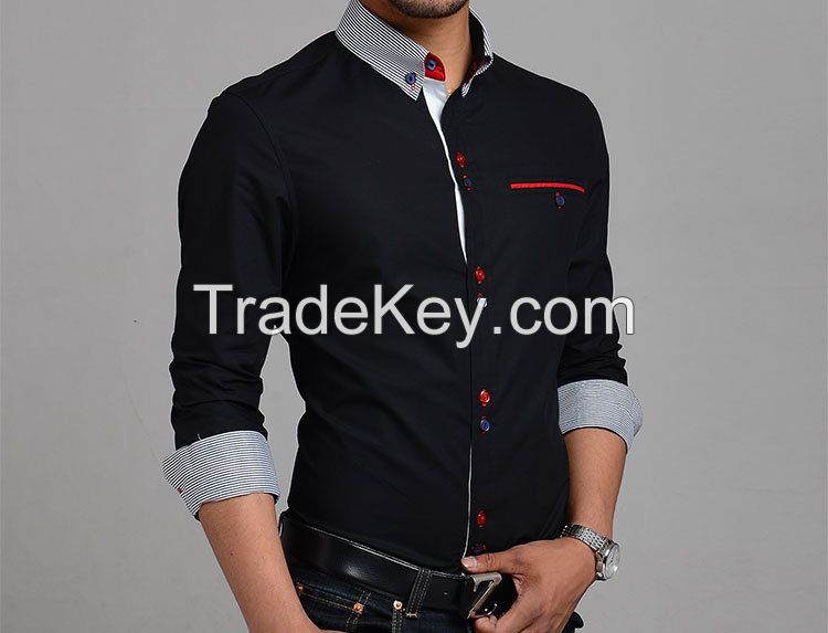 2015 Spring Men&#039;s Casual Button Down Shirt