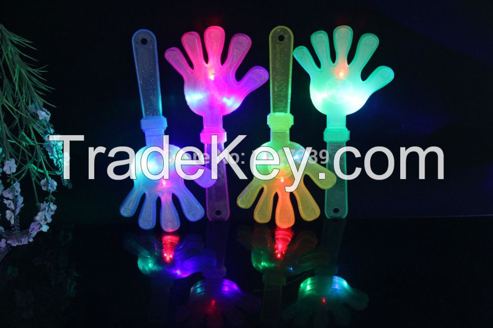 party noise maker LED Flash Plastic hand clapper 24cm