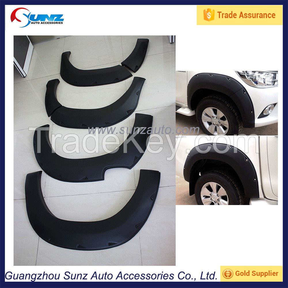 Revo Hilux 2015 Fender Flare Big Wide Size black Smooth Wheel Arch Fen