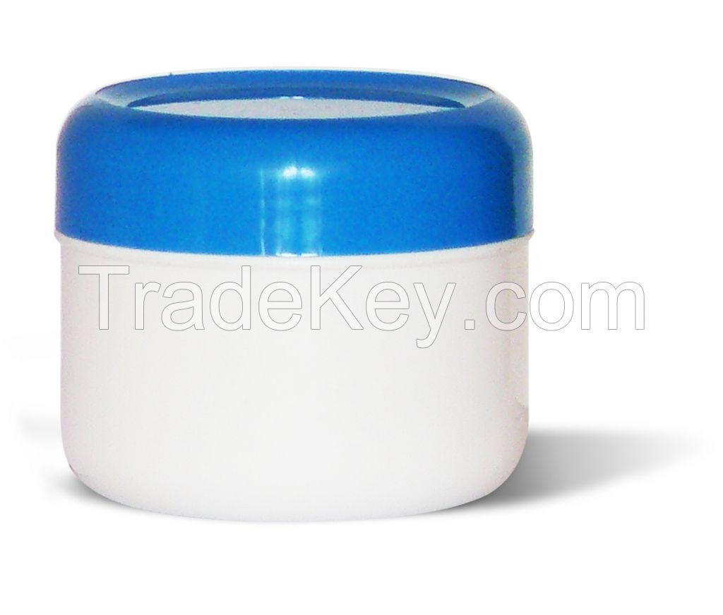 cosmetical and pharmaceutical plastic (PP) jar 75ml