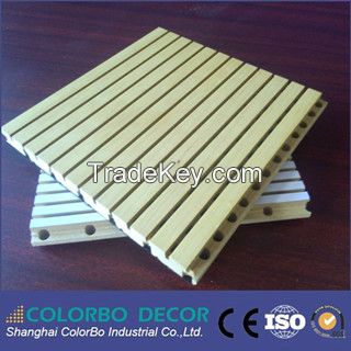 hot sale grooved wooden timber acoustic panel