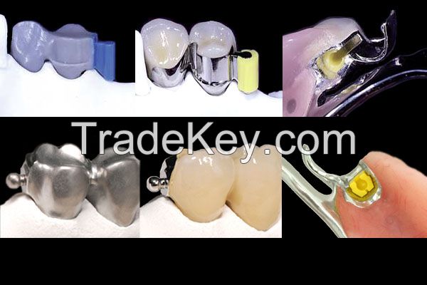 Dental PFM crown with preci-verix attachment