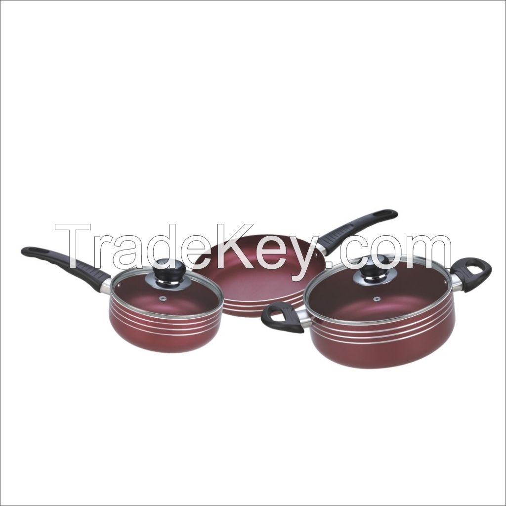 5pcs Non-stick Aluminum Cookware Set