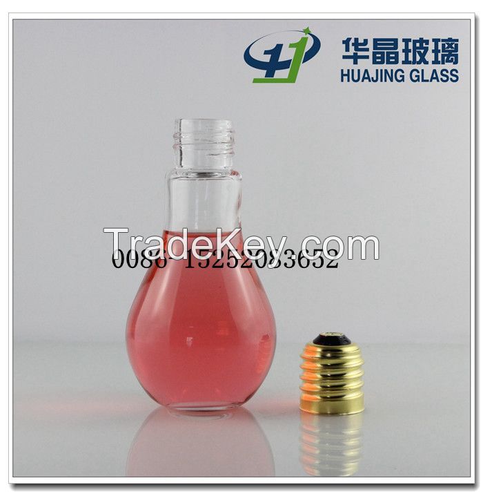 empty glass bottles 400ml glass beverage bottles with metal lids