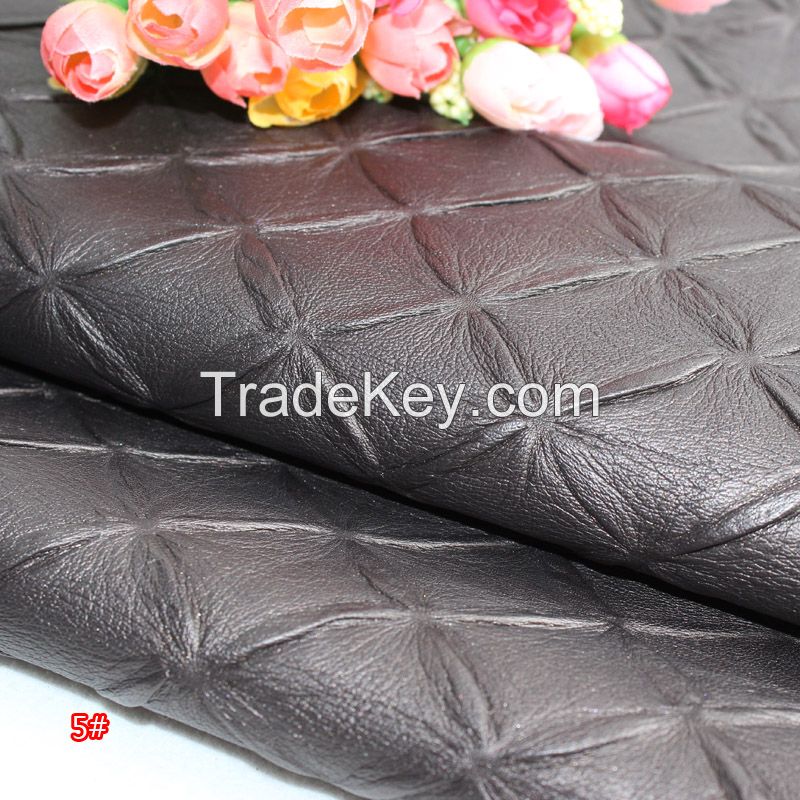 wholesale&retail super Abrasion-Resistant leather fabric high quality home decoration leather sofa material DIY fabric