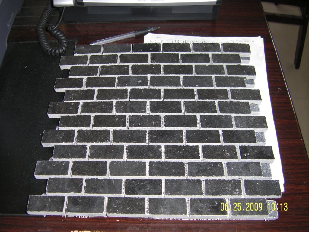 The good-quality and cheap blue limestone mosaic