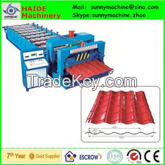 steel profile glazed steps roofing tile roll forming machine roll former 