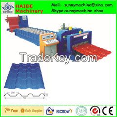 steel profile glazed steps roofing tile roll forming machine roll former 