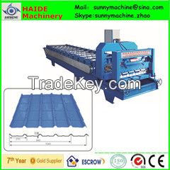 steel profile glazed steps roofing tile roll forming machine roll former 