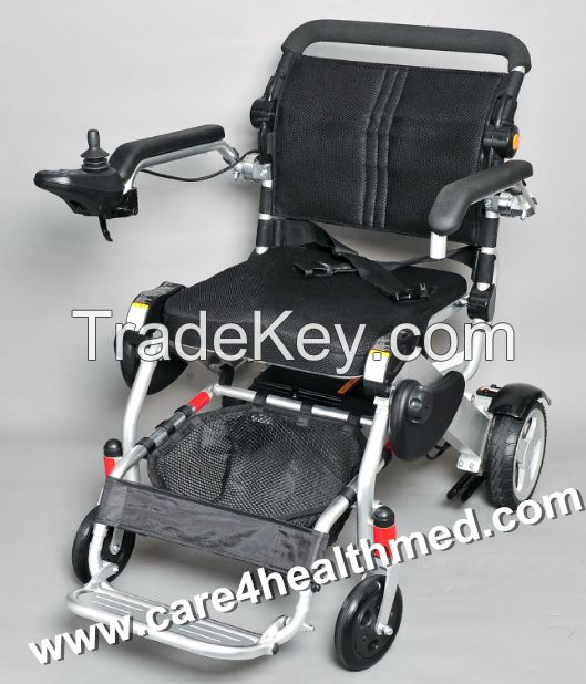 Lightweight Foldable Electric Brushless Motor Power Wheelchair with Lithium Batteries 