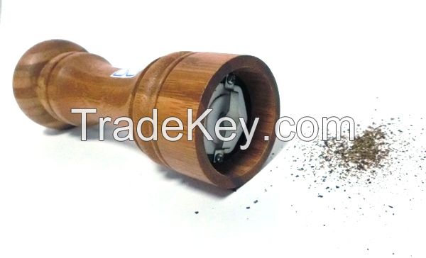 Natural wood Bamboo Manual Salt and Pepper mill/ grinder/ muller