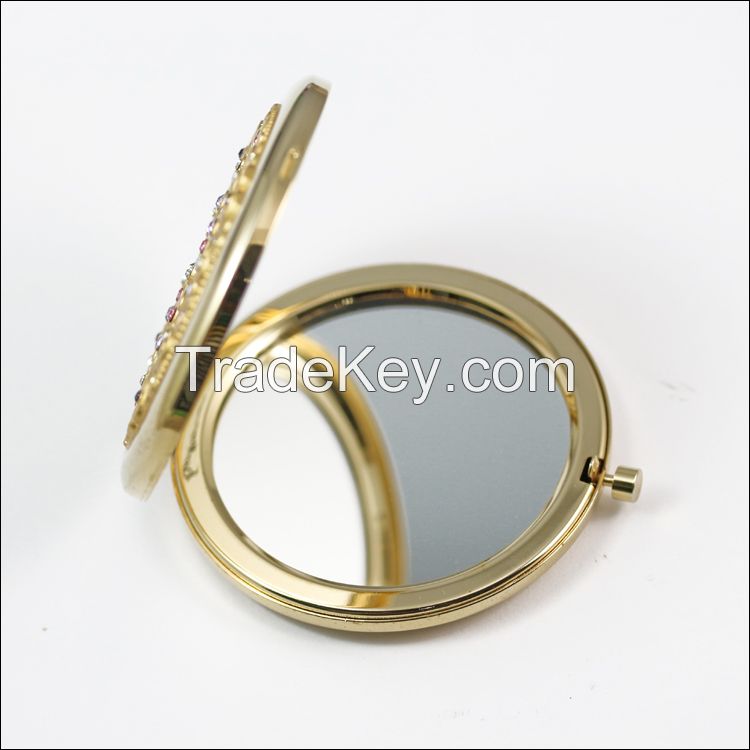 Fashion MINI Folding Pocket Cosmetic Mirror With Company Logo