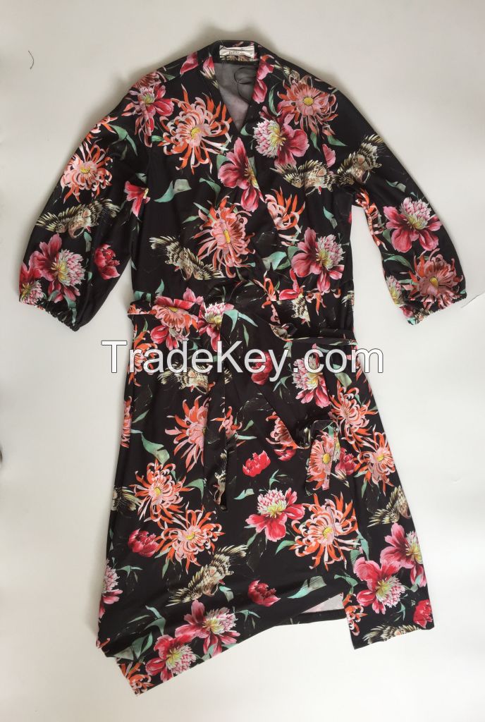 Elegant Style Flower Pattern Dress