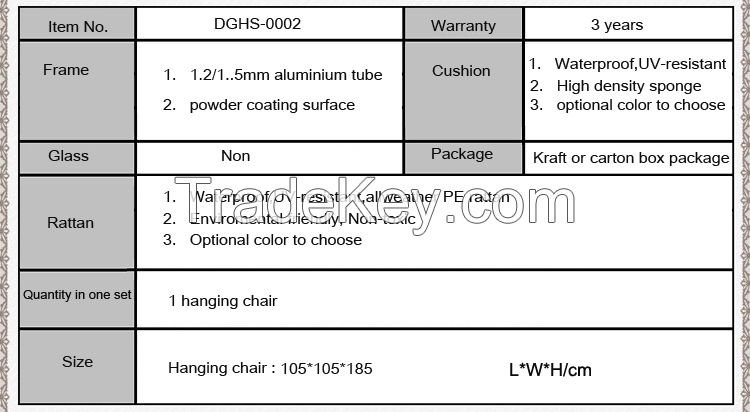 outdoor rattan furniture garden hanging swing chair