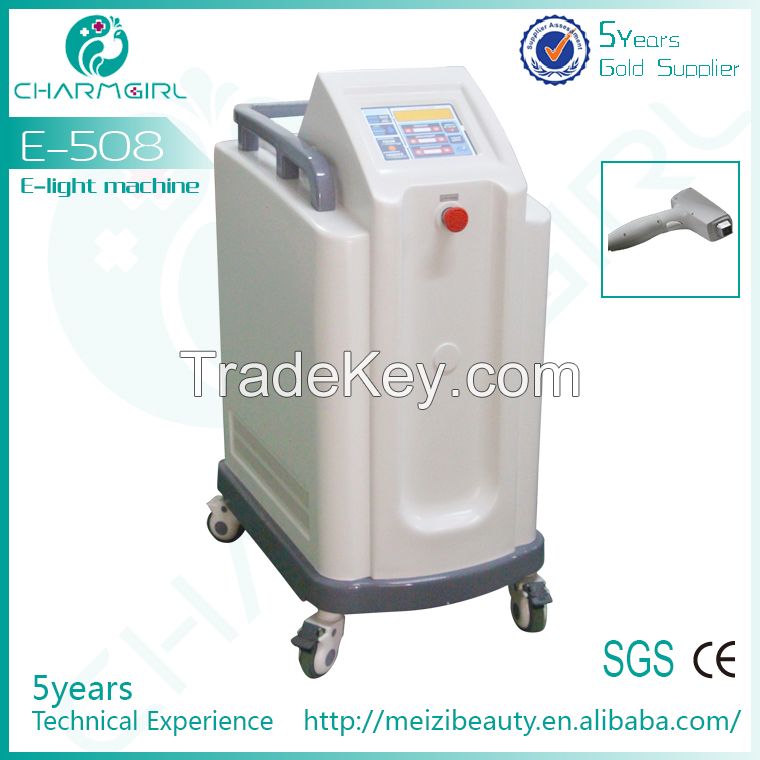 CE approval  808nm diode laser SHR+IPL+RF+E-light Machine E-508