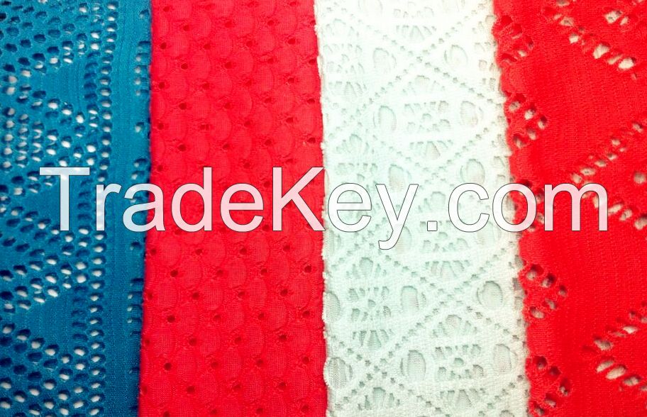 Knitted jacquard cloth