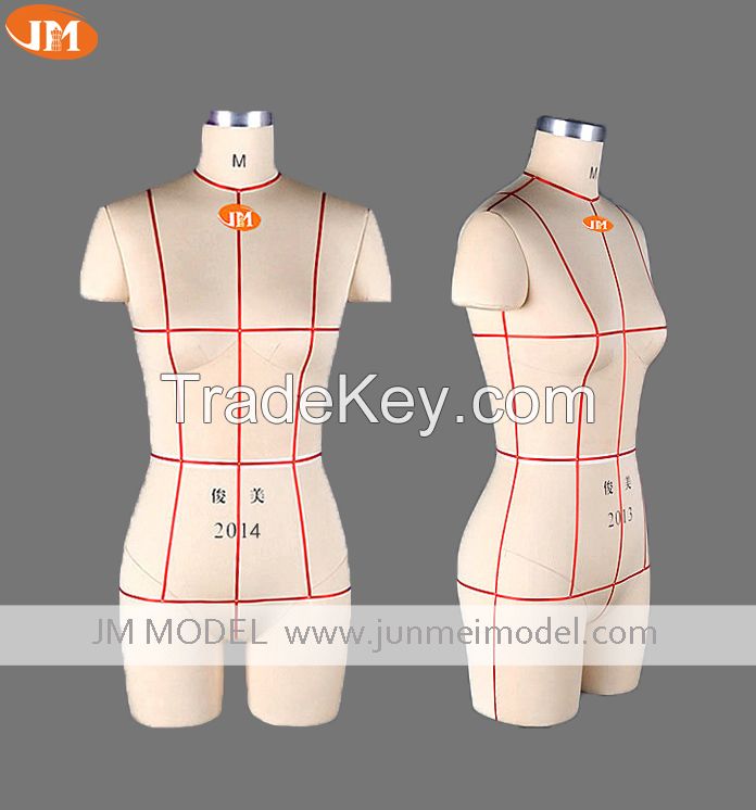 Female Dress Form Pinnable Mannequin Torso Size 00-10 with BlackWheele