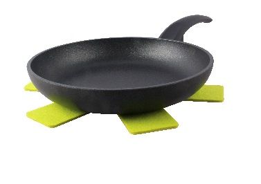 Lava stone open fry pan