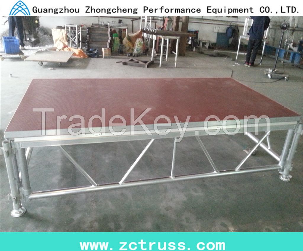 Adjustable Aluminum Plywood Stage