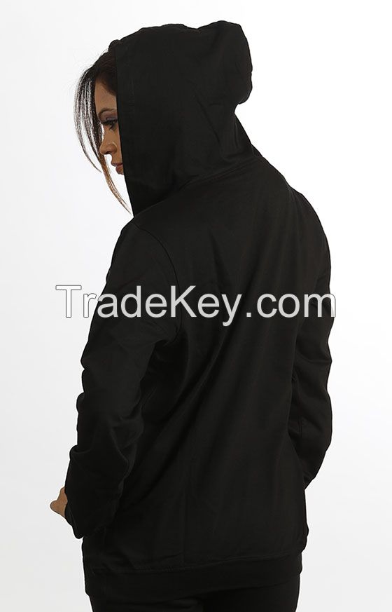 Womens Full Sleeves Sweat Shirt With Hood