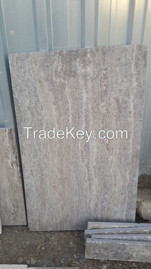 silver travertine