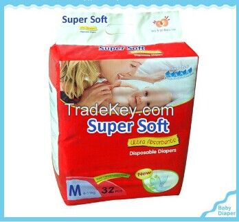 Super-Absorbent Cloth-Like Character Printed Cloth Diaper Nappies