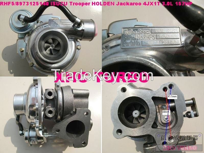 NEW RHF5/VA430070 8973125140 Turbo turbocharger for ISUZU Trooper,Bighorn,HOLDEN Jackaroo,OPEL Monterey,4JX1T 3.0L 157HP