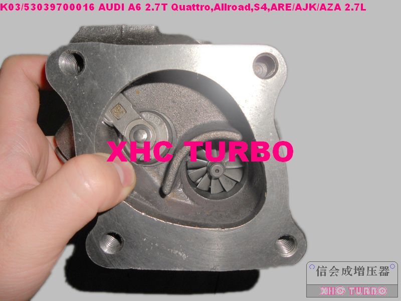 NEW K03/53039880016 Turbo Turbocharger for Audi A6 2.7T Quattro, Allroad, S4 ARE/ AJK/AZA/BES/AGB/AZB/APB 2.7L 230HP 250HP 265HP