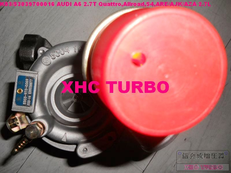 NEW K03/53039880016 Turbo Turbocharger for Audi A6 2.7T Quattro, Allroad, S4 ARE/ AJK/AZA/BES/AGB/AZB/APB 2.7L 230HP 250HP 265HP