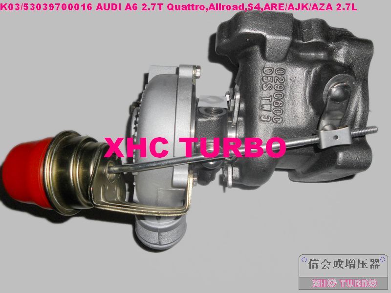 NEW K03/53039880016 Turbo Turbocharger for Audi A6 2.7T Quattro, Allroad, S4 ARE/ AJK/AZA/BES/AGB/AZB/APB 2.7L 230HP 250HP 265HP