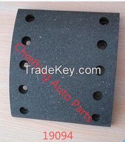 High quality auto parts19094 0509127790 3057001300 BPW asbestos free brake lining