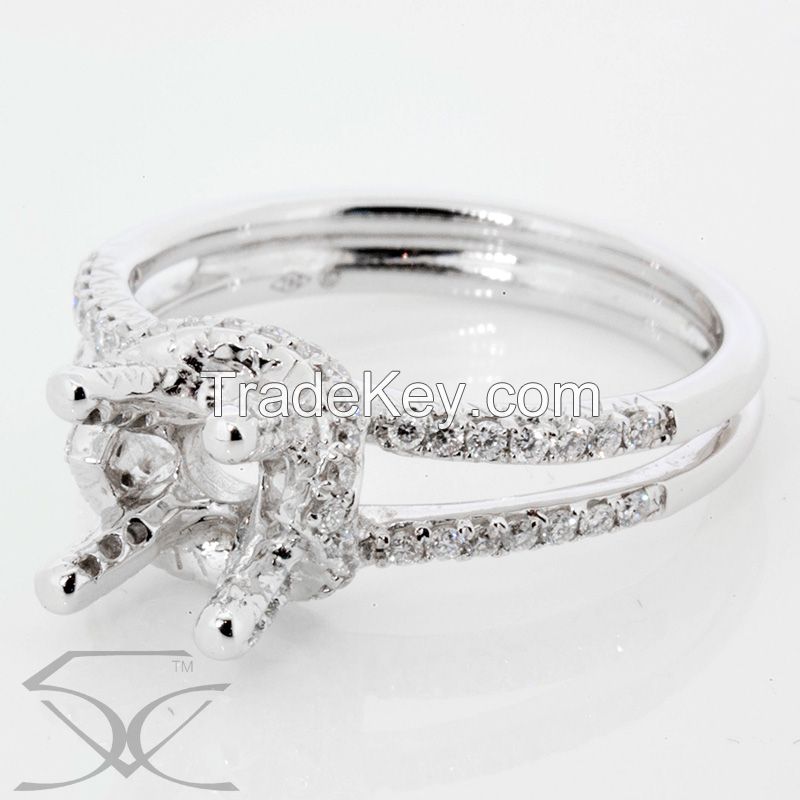 Double Band Engagement Ring