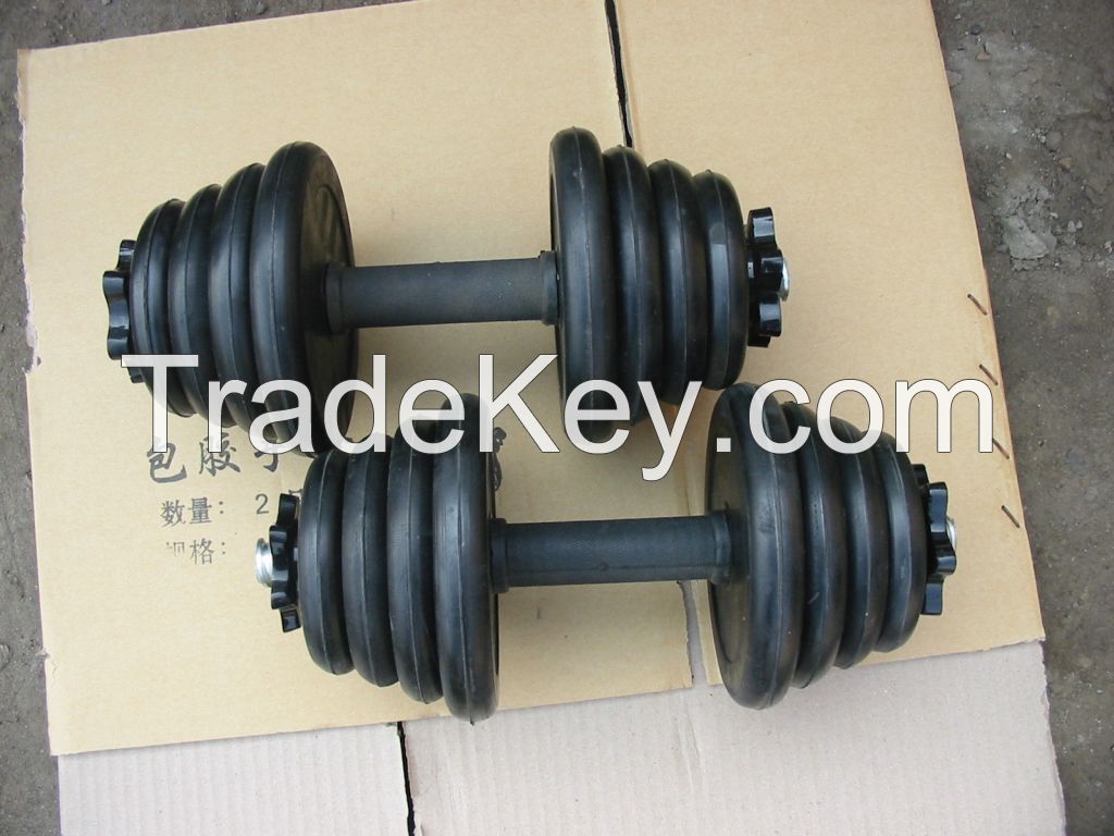 High quality rubber coated Dumbbell