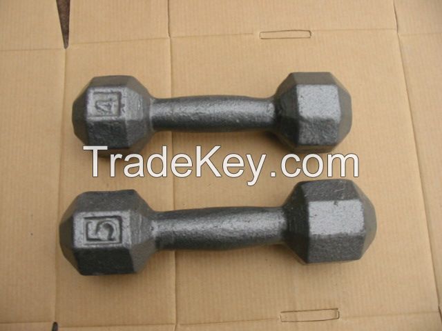 High quality rubber Hex Dummbbell