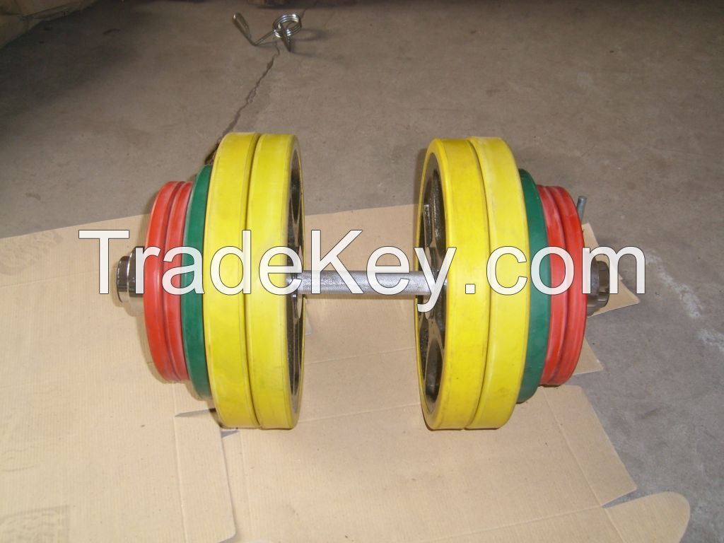 High quality rubber coated Dumbbell