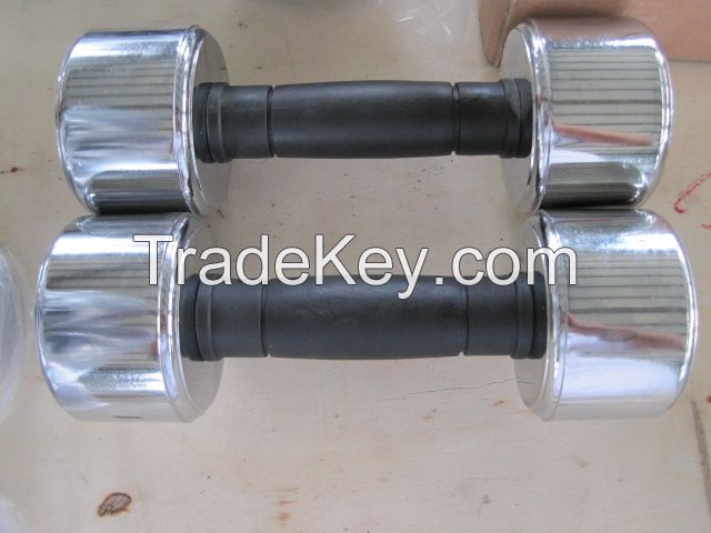 High quality steel fixed chrome Dumbbell