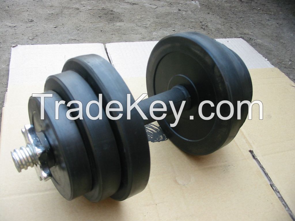 High quality rubber coated Dumbbell