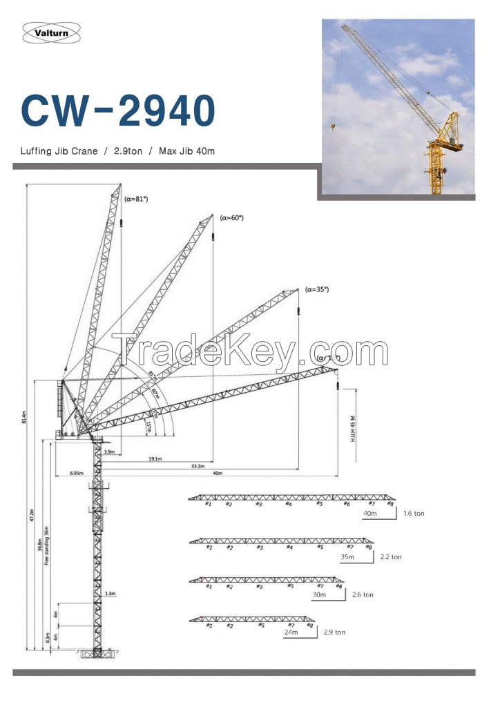 Jib Crane (New, Korean, 2.9Ton, CW-2940)