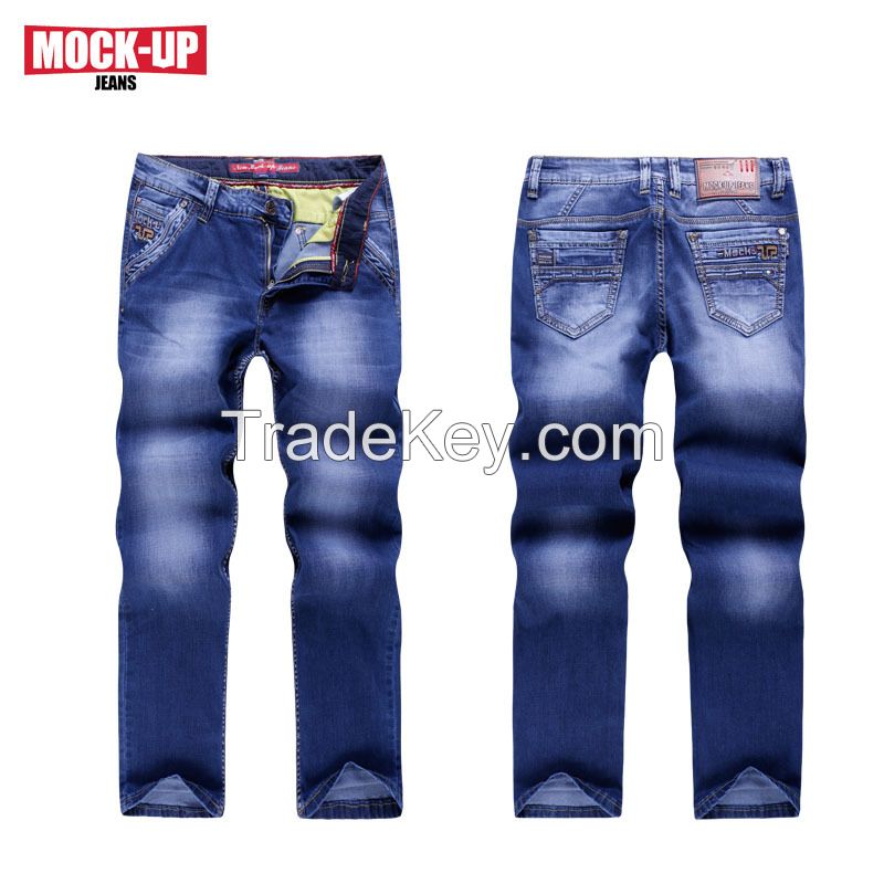 new style high paulity washing with whisker   men&#039;s jeans light indigo