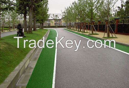 Colored epoxy asphalt pavement