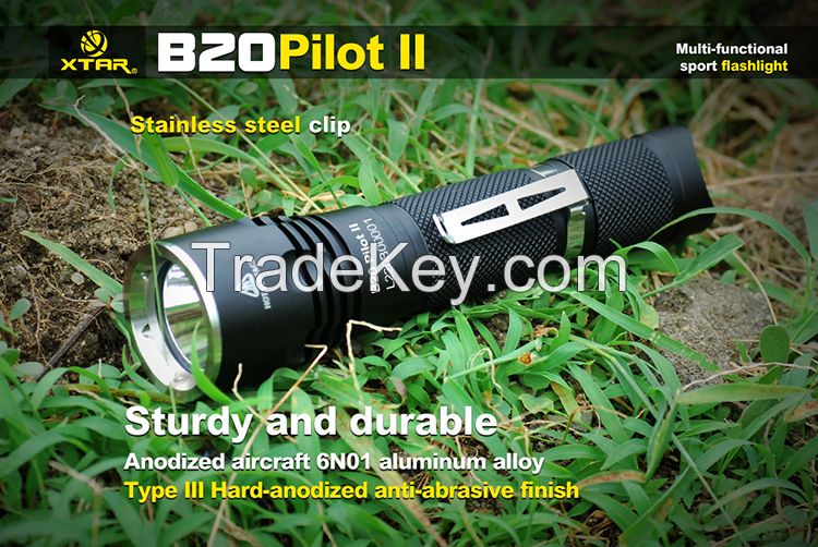 XTAR Hot selling item - B20 Pilot II Cree XM-L2 U3 Flashlight, bike light 