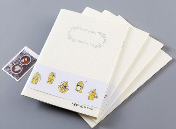 Board Card Saddle Stapled B5 Booklet Customized Logo Brochure Notepad