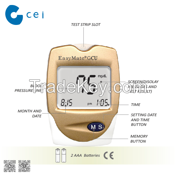 Blood Sugar Test Device Blood Glucose Meter More Accurate than Non Invasive Blood Glucose Meter with Test Strips
