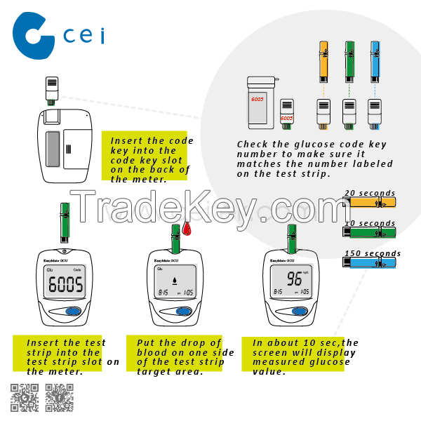 Blood Sugar Test Device Blood Glucose Meter More Accurate than Non Invasive Blood Glucose Meter with Test Strips