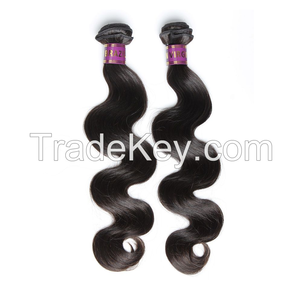 Cheap Brazilian Virgin Hair Extension Body Wavy Unprocessed Human Hair Weave