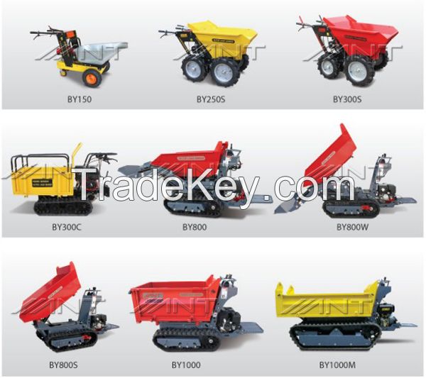 BY800 agriculture loaders, mini crawler dumper with CE, hydraulic pumps