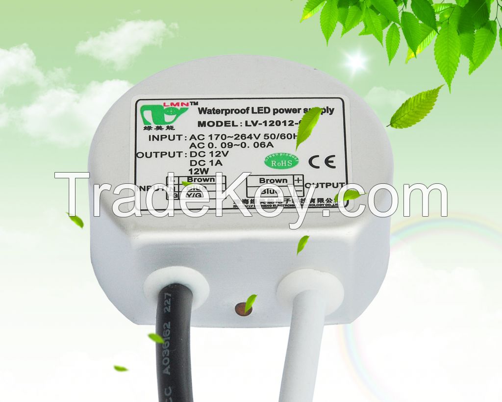 Constant Voltage LED driver 12/24V 10-15W waterproof IP67 CE RoHS