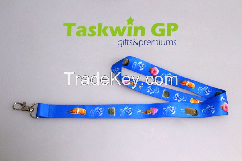 China supplier imprinting lanyard, Custom polyester printed lanyard for neck